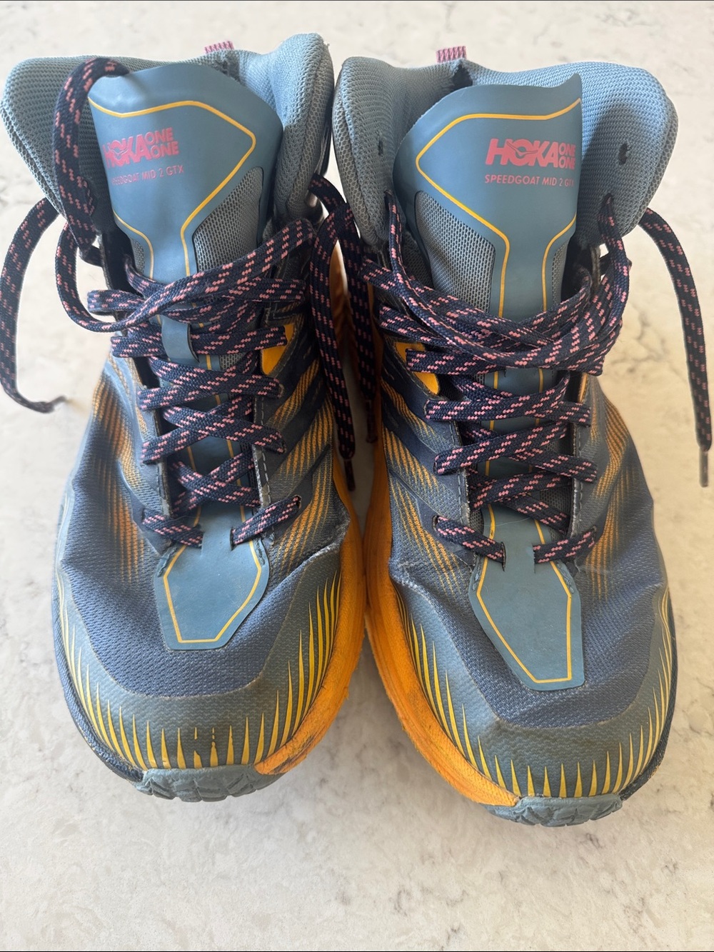 Hoka Speedgoat Mid 2 GTX Trail Mid-Top Shoes in Blue and Orange women’s 9 - Picture 12 of 12